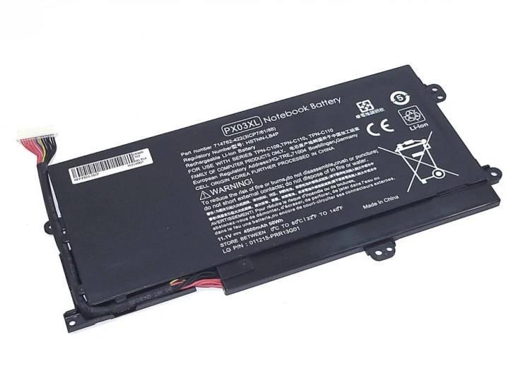 Аккумуляторная батарея для ноутбука HP Envy 14 (PX03-3S1P) 11.1V 50Wh OEM черная