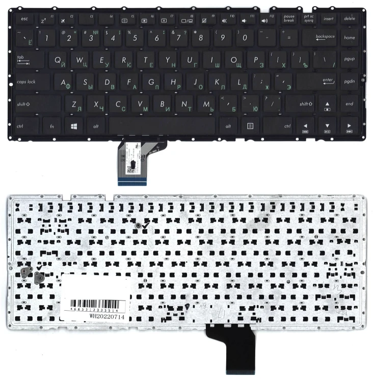 Клавиатура для ноутбука Asus K401L A401 черная