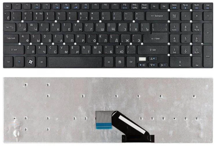 Клавиатура для ноутбука Acer Aspire 5755 5755G 5830 5830G 5830T E5-571 VN7-791 VN7-791G черная
