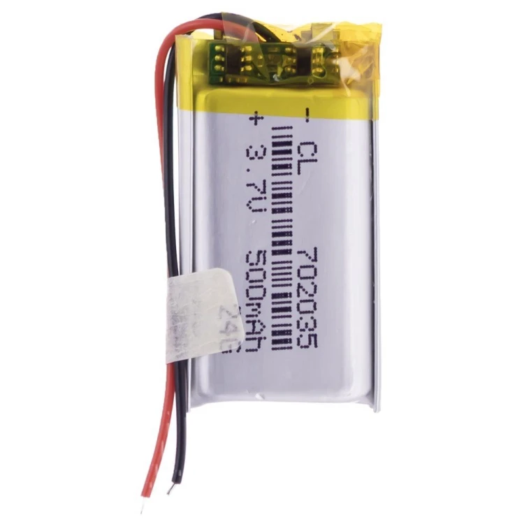 Аккумулятор универсальный 500 mAh (7*20*35 mm) (702035P)