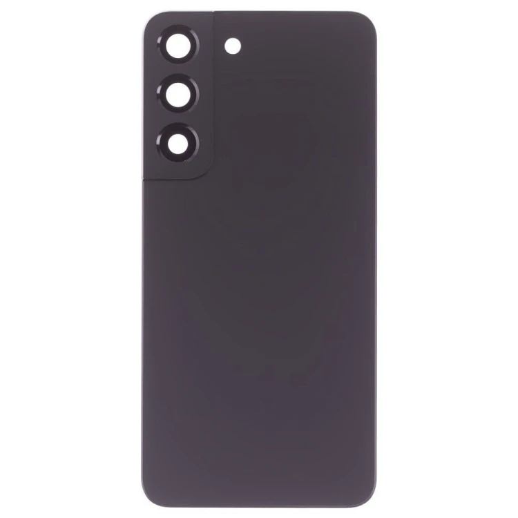 Задняя крышка для Samsung S901 Galaxy S22 (черный) (в сборе со стеклом камеры) (ORIG100)