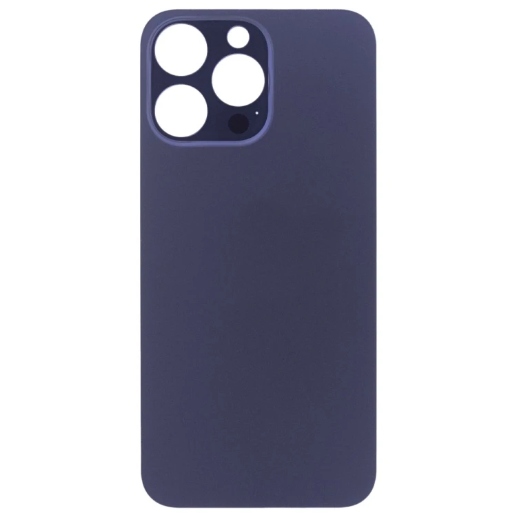 Задняя крышка для Apple iPhone 15 Pro Max (синий) (с широким отверстием) (Premium)