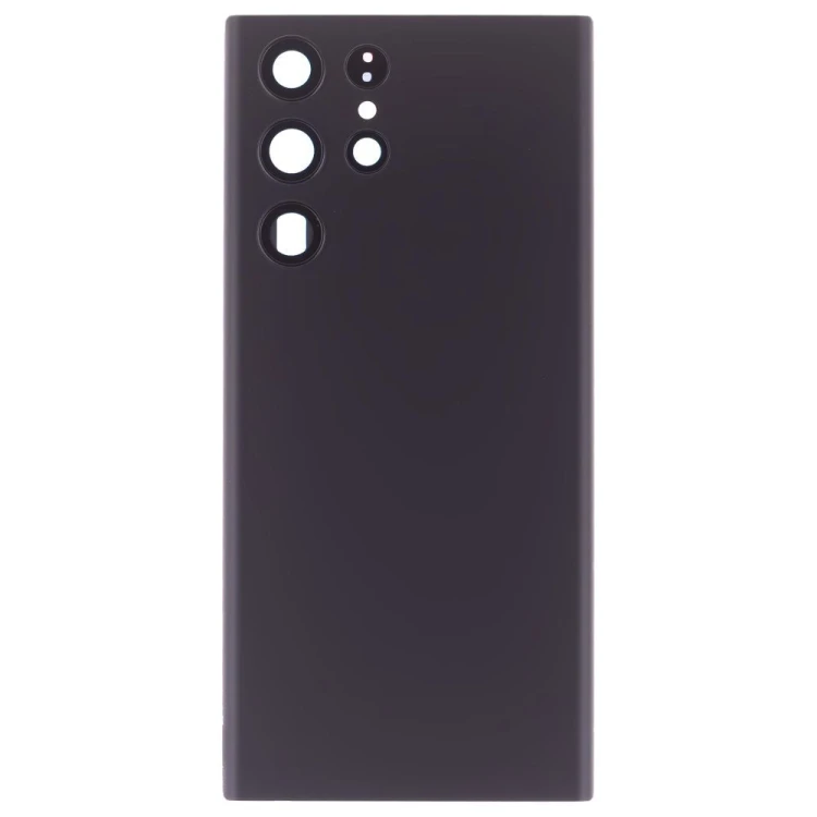 Задняя крышка для Samsung S908 Galaxy S22 Ultra (черный) (в сборе со стеклом камеры) (ORIG100)