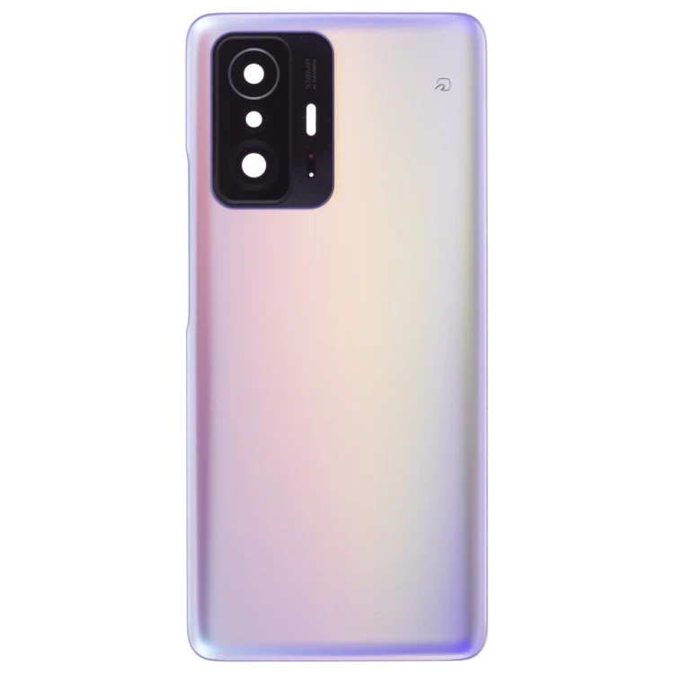Задняя крышка для Xiaomi 11T (21081111RG) (голубой) (в сборе со стеклом камеры) (ORIG100)