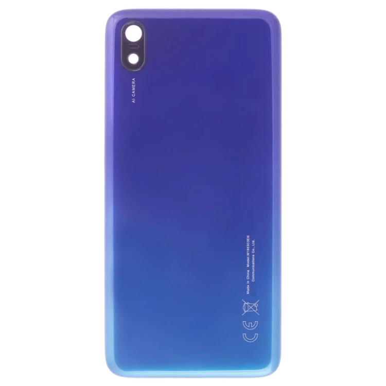 Задняя крышка для Xiaomi Redmi 7A (M1903C3EG) (сине-зеленый) (в сборе со стеклом камеры)