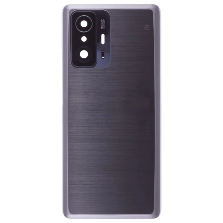Задняя крышка для Xiaomi 11T Pro (2107113SG) (черный) (в сборе со стеклом камеры) (ORIG100)