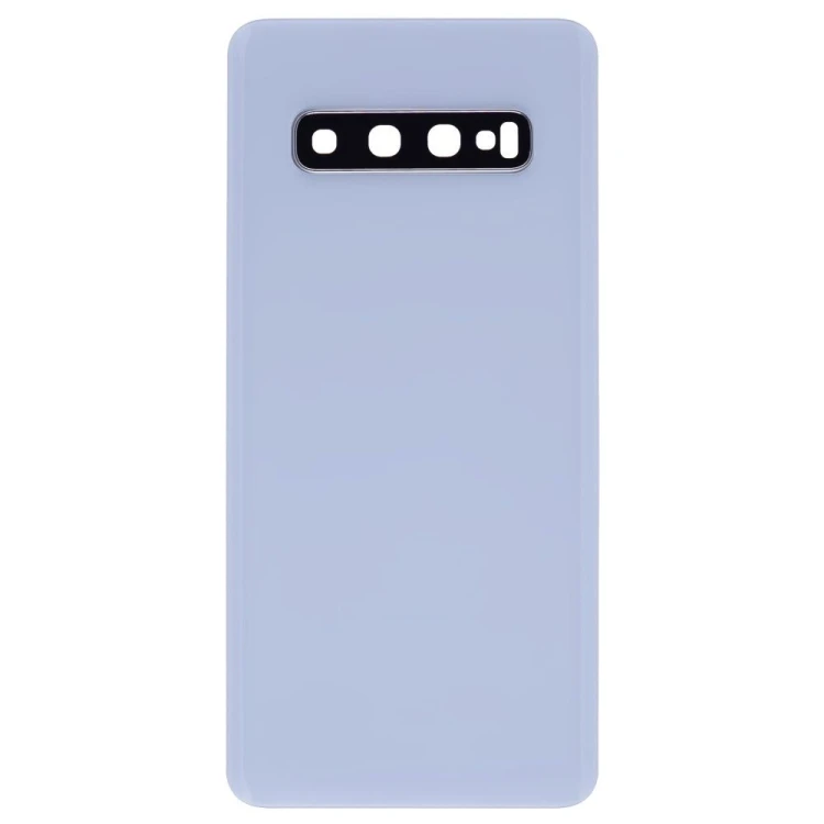 Задняя крышка для Samsung G973 Galaxy S10 (белый) (в сборе со стеклом камеры)