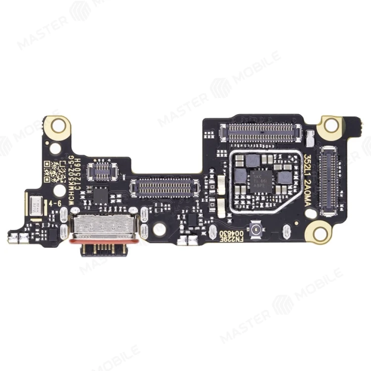 Нижняя плата для Xiaomi 12T (22071212AG) / 12T Pro (22081212UG) с комп. + разъем зарядки + микрофон + разъем SIM