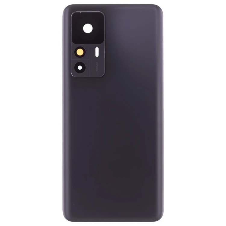 Задняя крышка для Xiaomi 12T (22071212AG) (черный) (в сборе со стеклом камеры) (ORIG100)