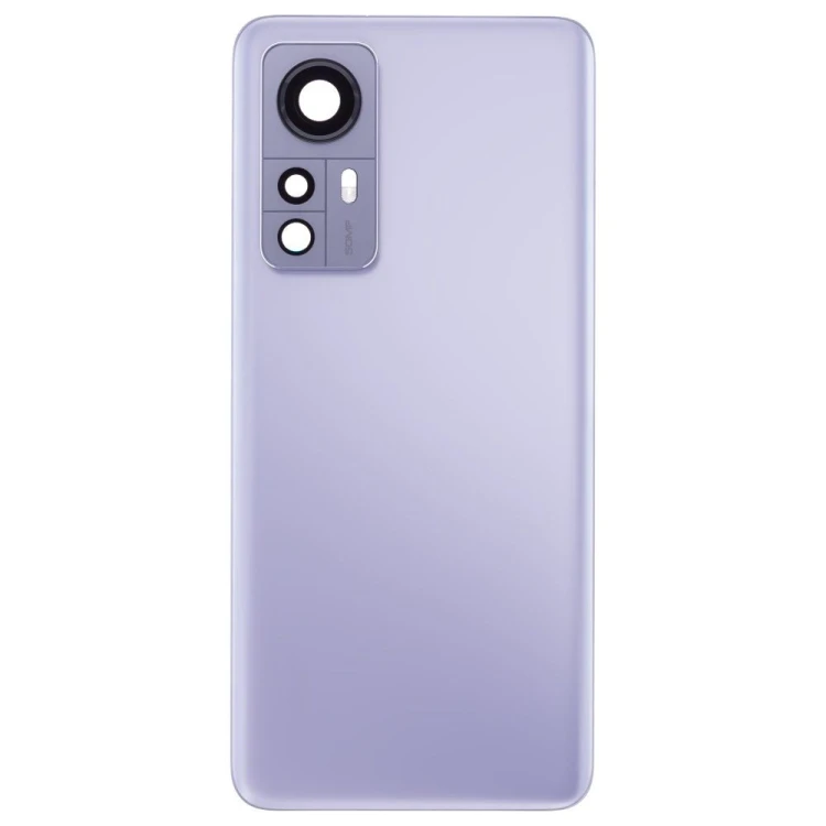 Задняя крышка для Xiaomi 12 (2201123G) / 12X (2112123AG) (синий) (в сборе со стеклом камеры) (ORIG100)