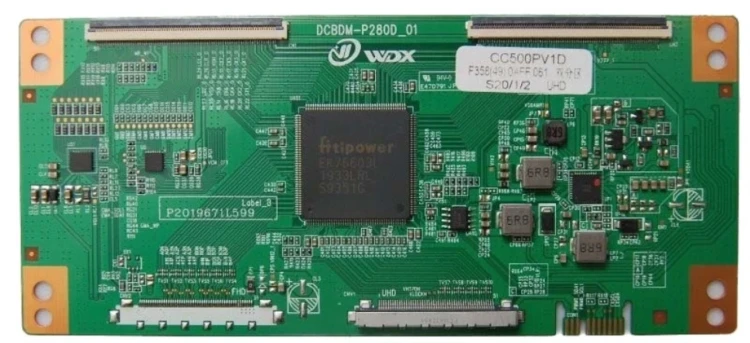Плата T-Con DCBDM-P280D_01 CC500PV1D, для телевизора Polarine 50PU52TC-SM, STARWIND SW-LED50UA403, Prestigio PTV50SS04X