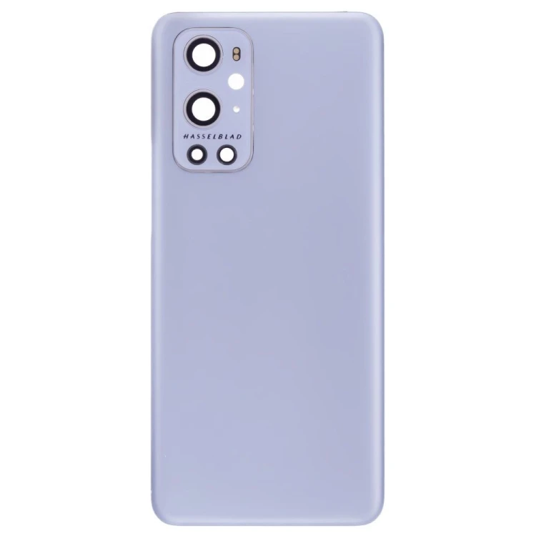 Задняя крышка для OnePlus 9 Pro (LE2121) (серебристый) (в сборе со стеклом камеры)
