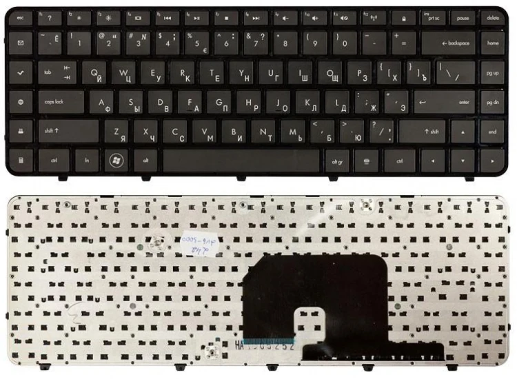 Клавиатура для ноутбука HP Pavilion DV6-3000 черная с рамкой