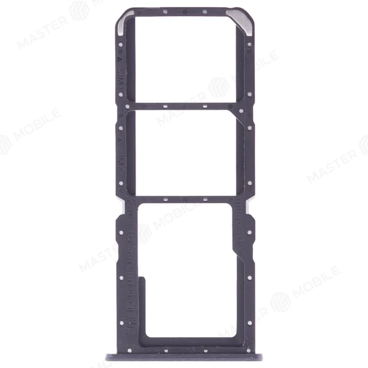 Держатель сим-карты для Realme C30 (RMX3581) (черный)