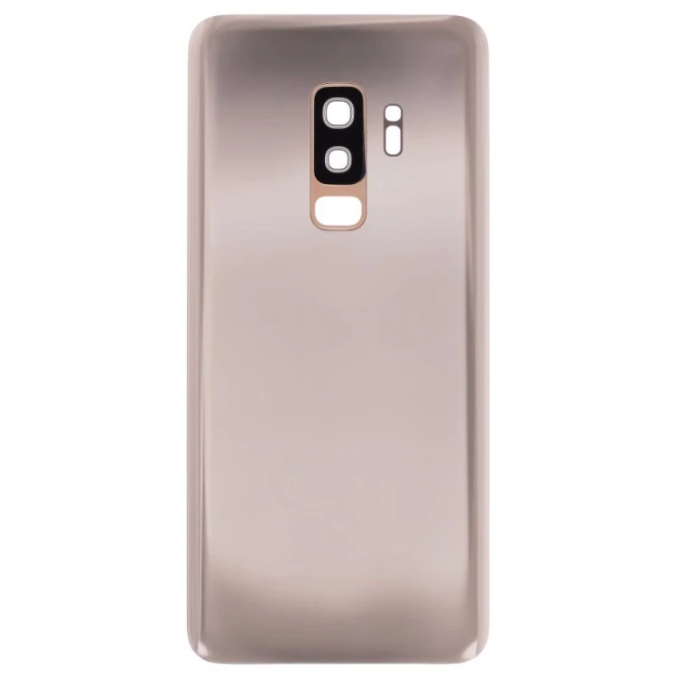 Задняя крышка для Samsung G965 Galaxy S9+ (золотистый) (в сборе со стеклом камеры)