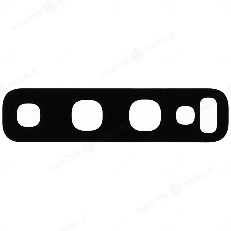 Стекло задней камеры для Samsung G973 Galaxy S10 / G975 Galaxy S10+ (без рамки) (черный)