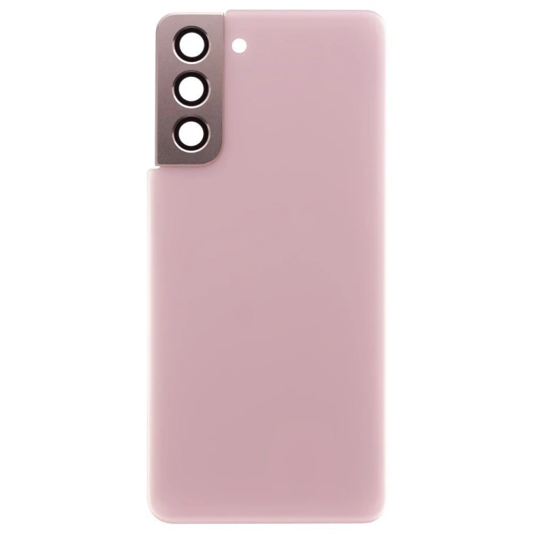 Задняя крышка для Samsung G991 Galaxy S21 (розовый) (в сборе со стеклом камеры)