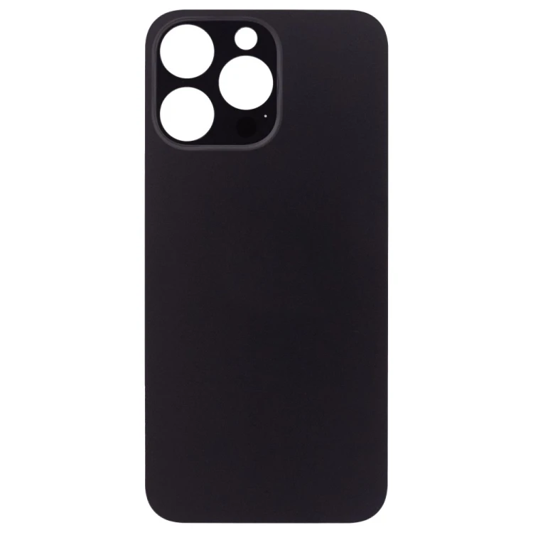 Задняя крышка для Apple iPhone 15 Pro Max (черный) (с широким отверстием) (Premium)
