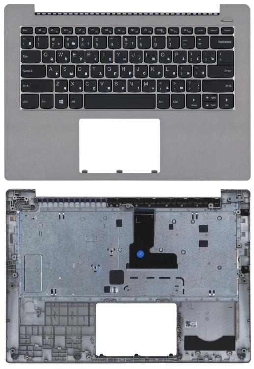 Топкейс для Lenovo IdeaPad 3-14ITL05 серый без тачпада