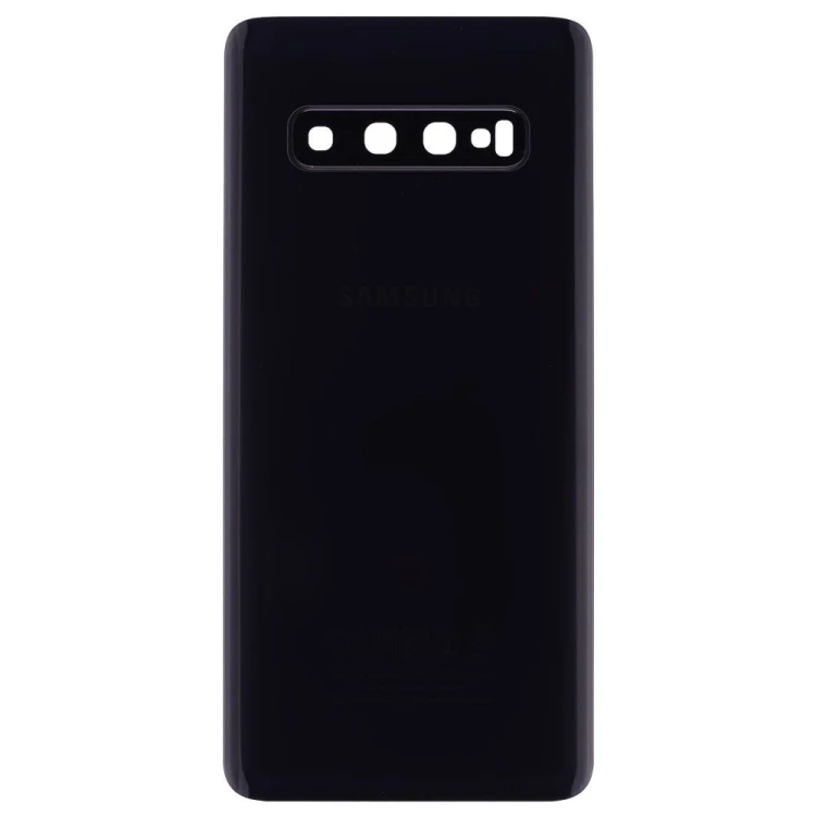 Задняя крышка для Samsung G973 Galaxy S10 (черный) (в сборе со стеклом камеры)
