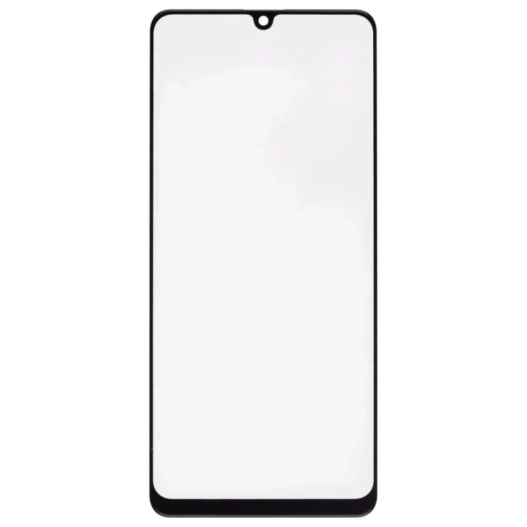 Стекло модуля для Samsung A315 Galaxy A31 + OCA (черный) (Premium)