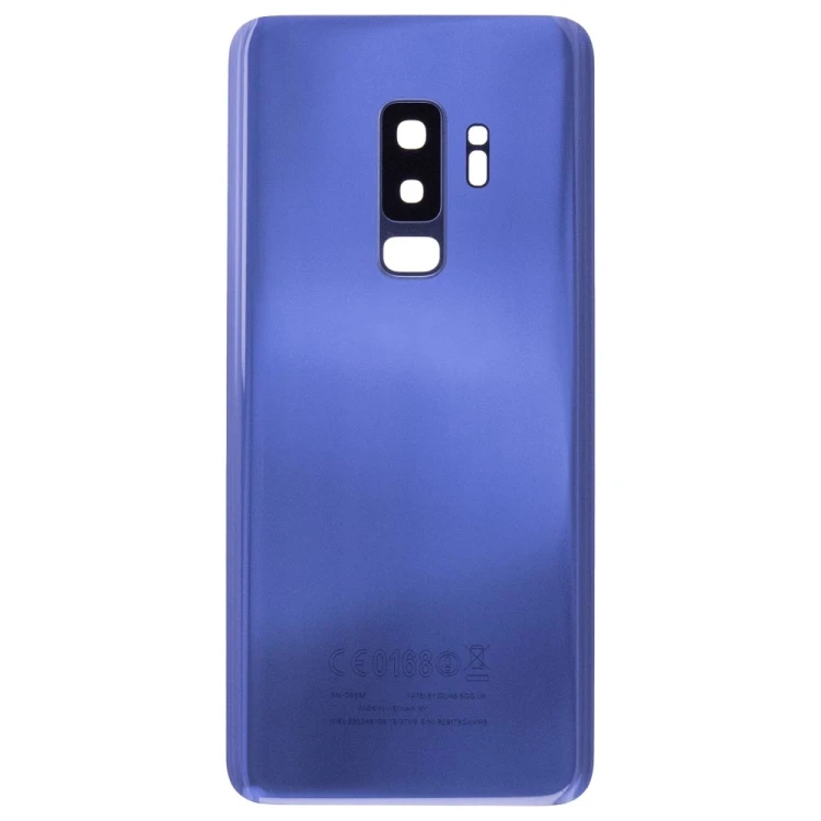 Задняя крышка для Samsung G965 Galaxy S9+ (синий) (в сборе со стеклом камеры)