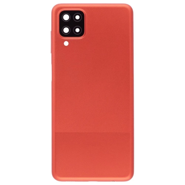Задняя крышка для Samsung A125 Galaxy A12 / A127 Galaxy A12 Nacho (красный) (в сборе со стеклом камеры)