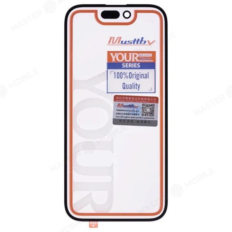 Стекло модуля для Apple iPhone 14 Pro + OCA (Musttby) (Premium)