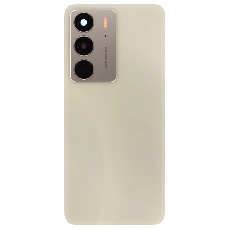 Задняя крышка для Realme C75 (RMX3941) (золотистый) (в сборе со стеклом камеры)