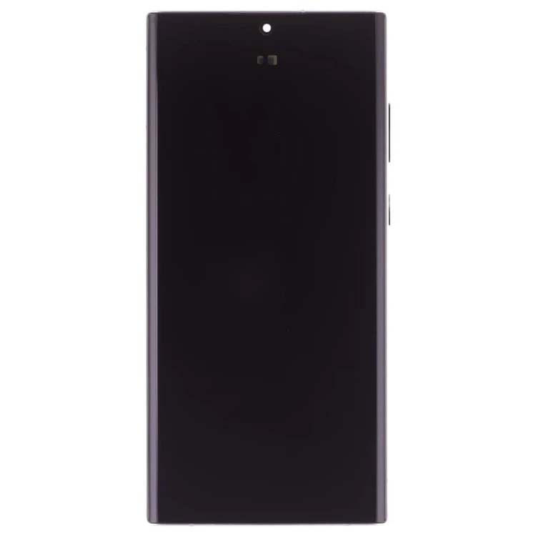 Дисплей для Samsung S908 Galaxy S22 Ultra + тачскрин (серебристый) (в рамке) (OLED) (Full Size)