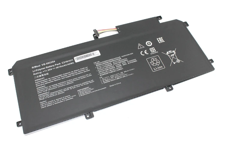 Аккумуляторная батарея для ноутбукa Asus Zenbook UX305FA (C31N1411) 11.55V 3610mAh OEM
