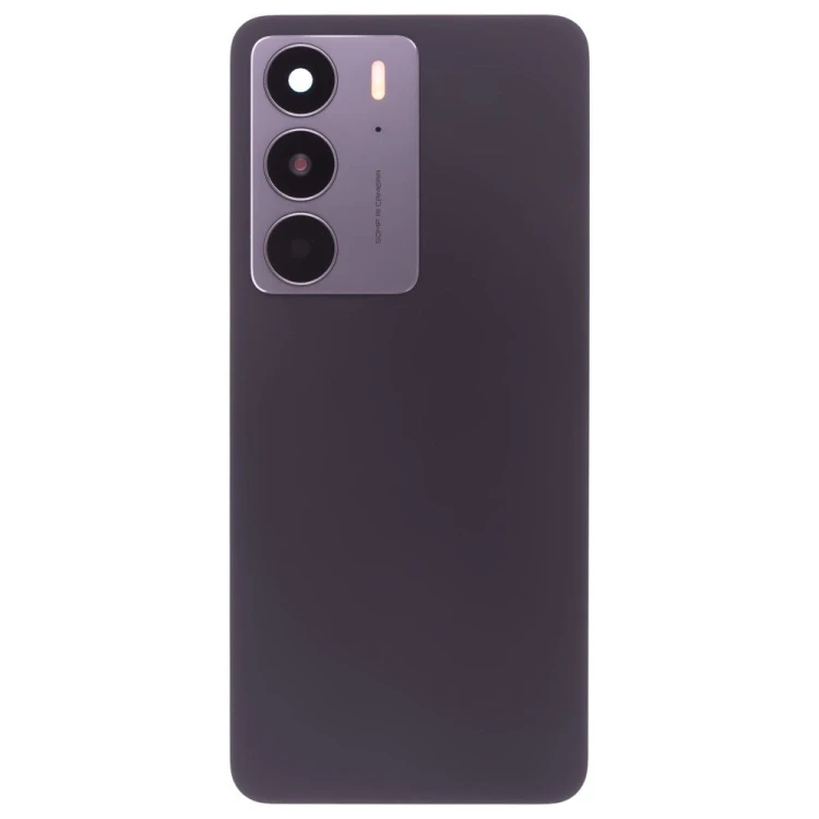 Задняя крышка для Realme C75 (RMX3941) (черный) (в сборе со стеклом камеры)
