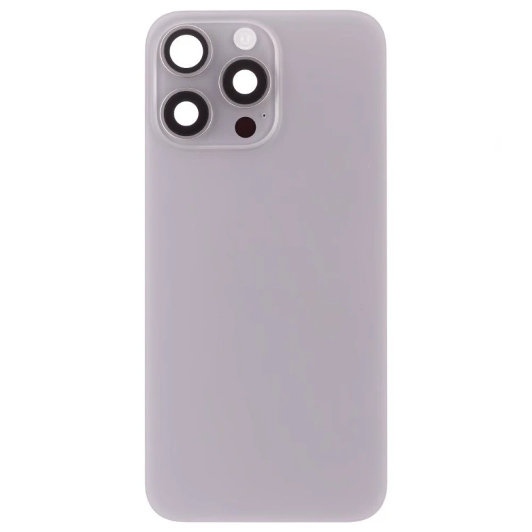 Задняя крышка для Apple iPhone 15 Pro Max (титановый) (в сборе) (ORIG100) (Снятый) (возможен дефект ЛКП)
