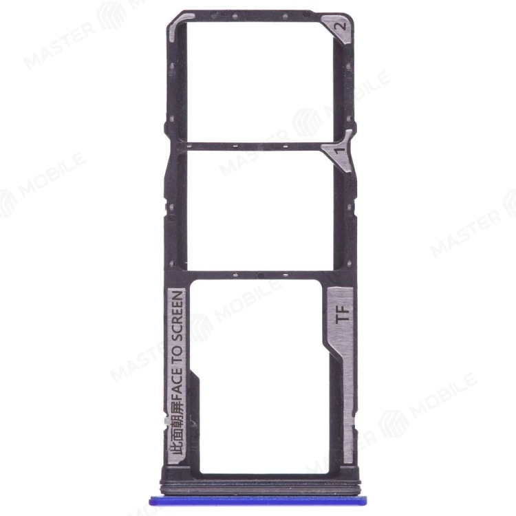 Держатель сим-карты для Xiaomi Poco M5s (2207117BPG) (голубой)