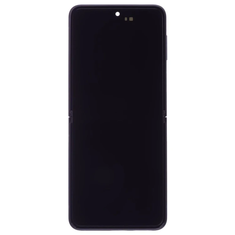 Дисплей для Samsung F711 Galaxy Z Flip 3 + тачскрин (внутренний) (черный) (в рамке) (ORIG100) (возможен дефект ЛКП)