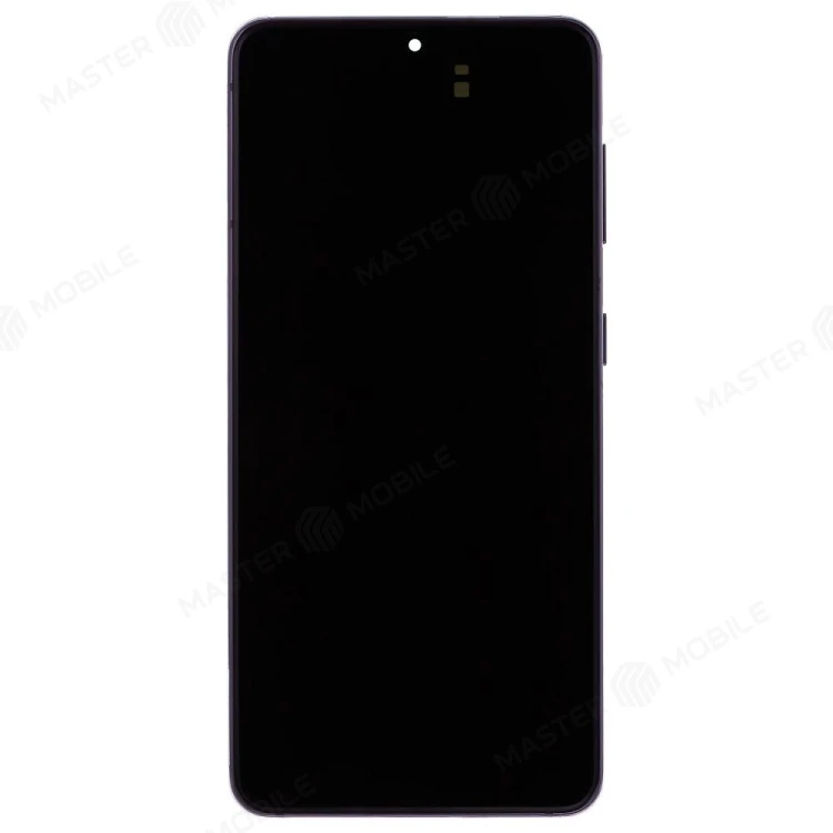 Дисплей для Samsung G991 Galaxy S21 + тачскрин (черный) (в рамке) (ORIG100) (возможен дефект ЛКП)