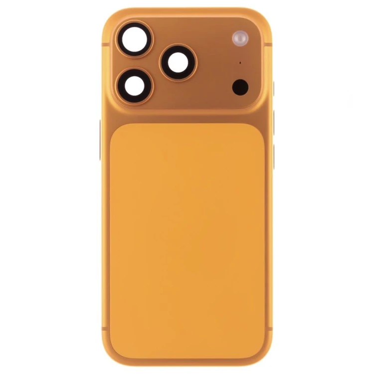 Корпус для Apple iPhone 17 Pro Max (eSIM) (оранжевый) (в сборе) (ORIG100) (Снятый) (возможен дефект ЛКП)