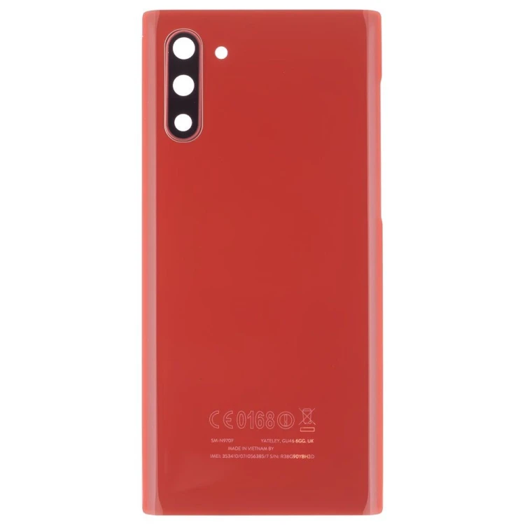 Задняя крышка для Samsung N970 Galaxy Note 10 (красный) (в сборе со стеклом камеры)