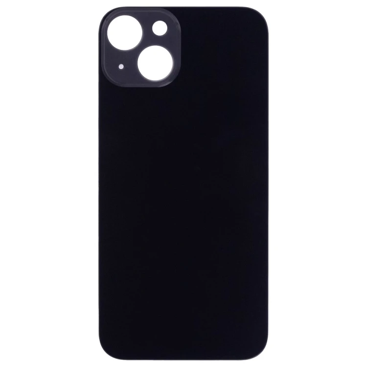 Задняя крышка для Apple iPhone 13 (черный) (с широким отверстием) (Premium)