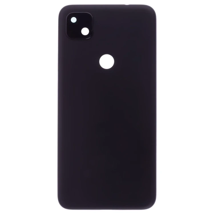 Задняя крышка для Google Pixel 4A (G025J/GA02099/G025N) (черный) (в сборе со стеклом камеры)