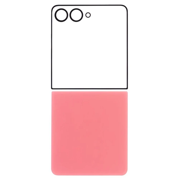 Задняя крышка для Samsung F766 Galaxy Z Flip 7 (розовый) (комплект)