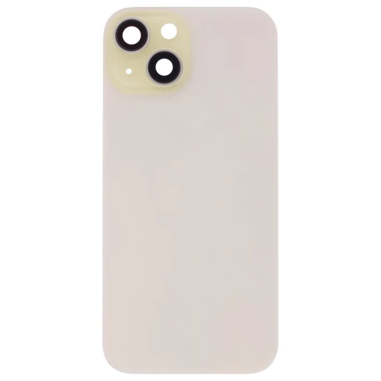 Задняя крышка для Apple iPhone 15 (желтый) (в сборе со стеклом камеры) (Premium)