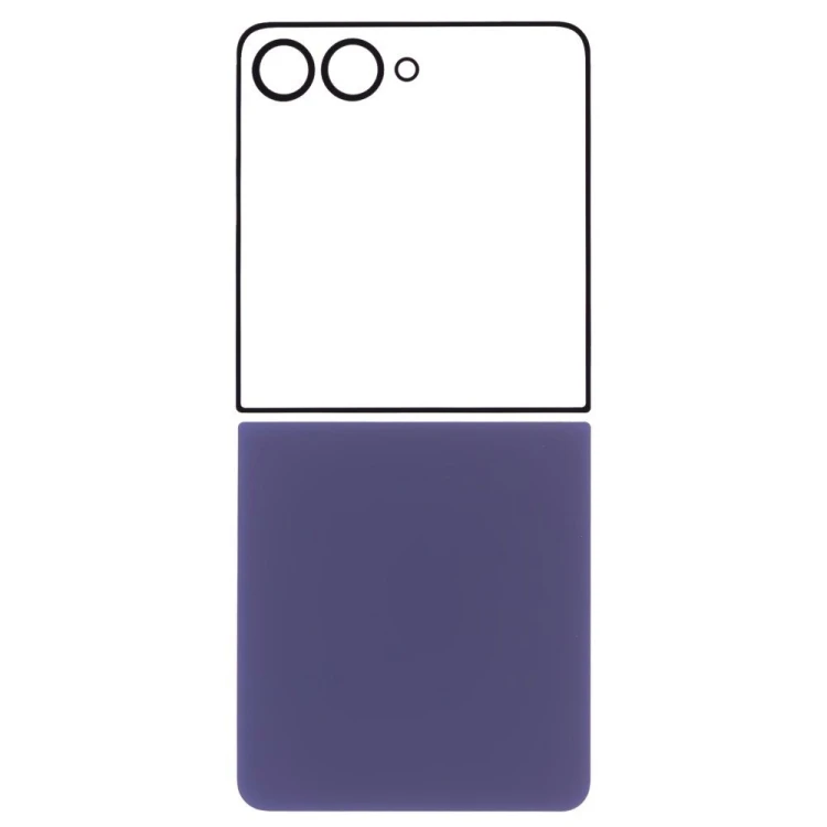 Задняя крышка для Samsung F766 Galaxy Z Flip 7 (синий) (комплект)