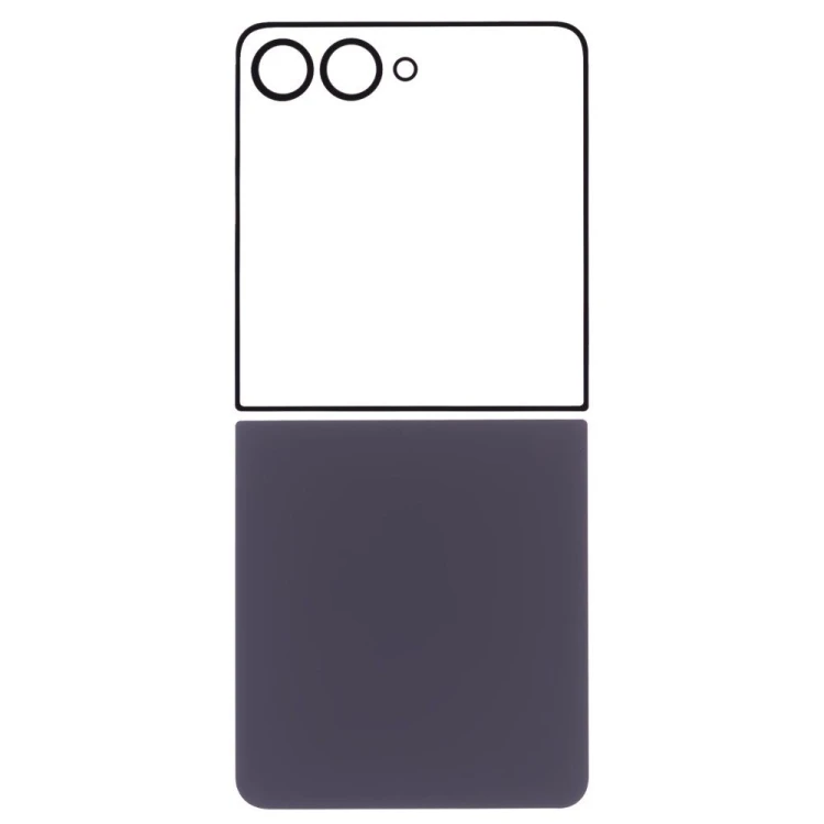 Задняя крышка для Samsung F766 Galaxy Z Flip 7 (черный) (комплект)