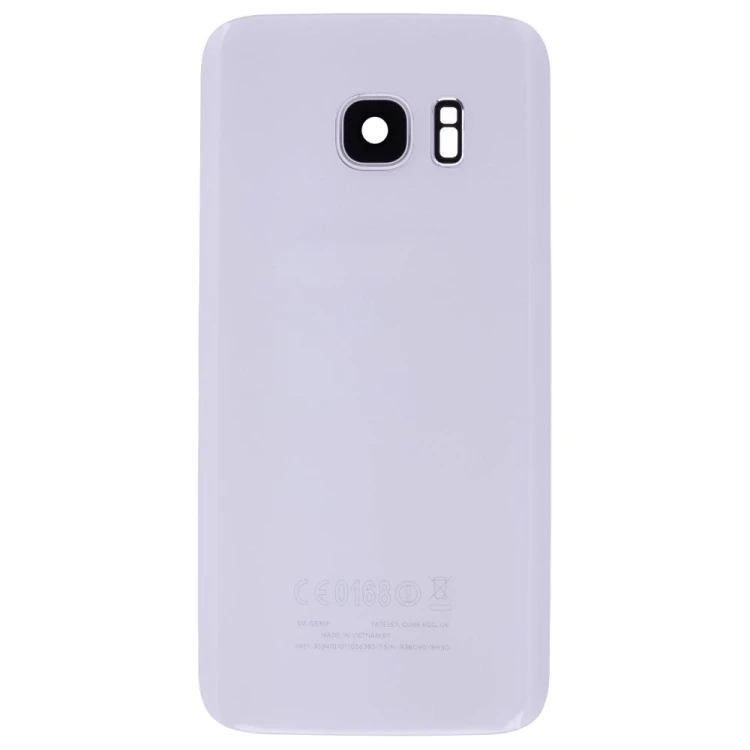 Задняя крышка для Samsung G930 Galaxy S7 (белый) (в сборе со стеклом камеры)