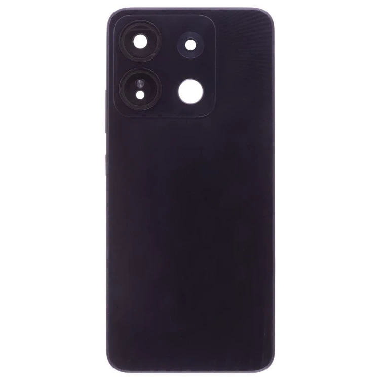 Задняя крышка для Infinix Smart 7 HD (X6516) (черный) (в сборе со стеклом камеры)