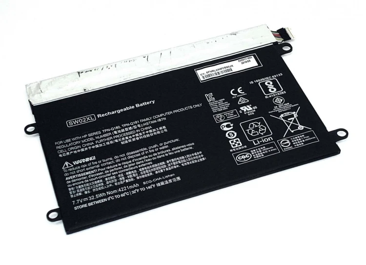 Аккумуляторная батарея для ноутбука HP X2 210 G2 (SW02XL) 7.7V 4221mAh