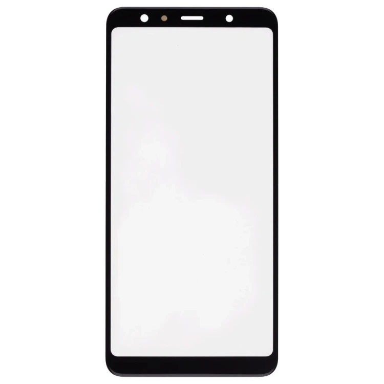 Стекло модуля для Samsung A750 Galaxy A7 (2018) + OCA (черный) (Premium)