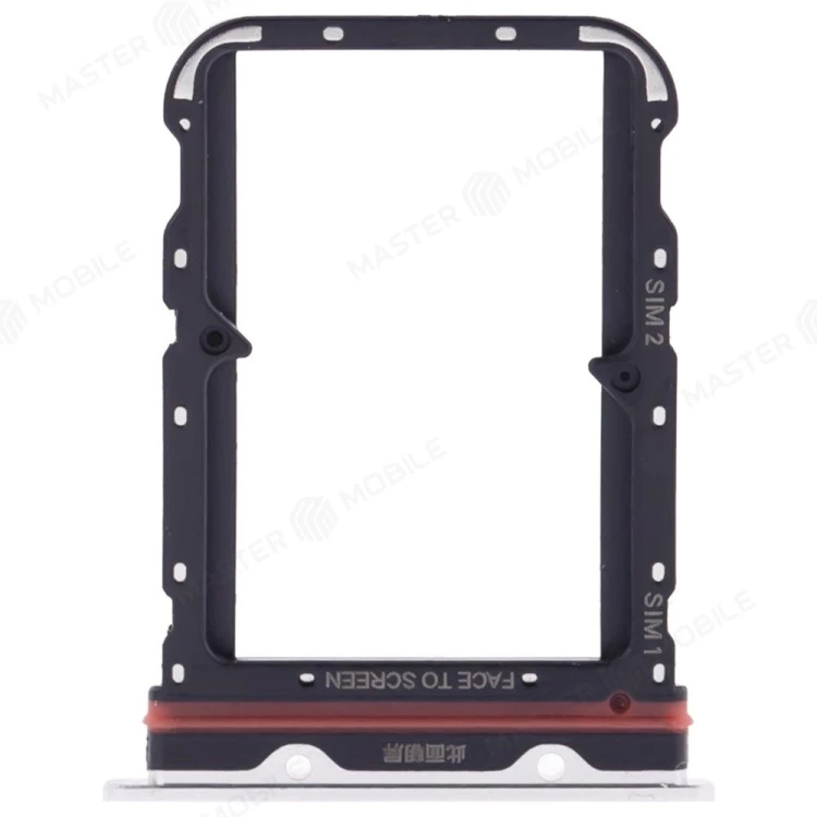 Держатель сим-карты для Xiaomi Mi Note 10 (M1910F4G) / Mi Note 10 Lite (M2002F4LG) / Mi Note 10 Pro (M1910F4S) (серебристый)
