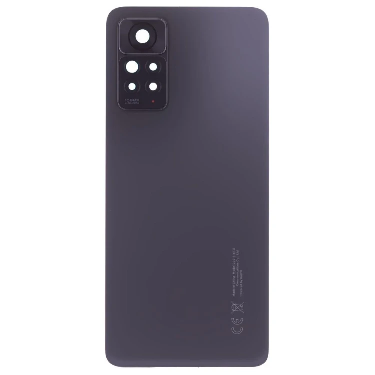 Задняя крышка для Xiaomi Redmi Note 11 Pro 4G (2201116TG) (черный) (в сборе со стеклом камеры) (ORIG100)